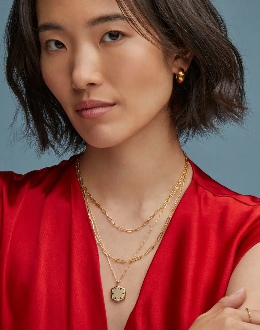 Alani Metal Huggie Earrings