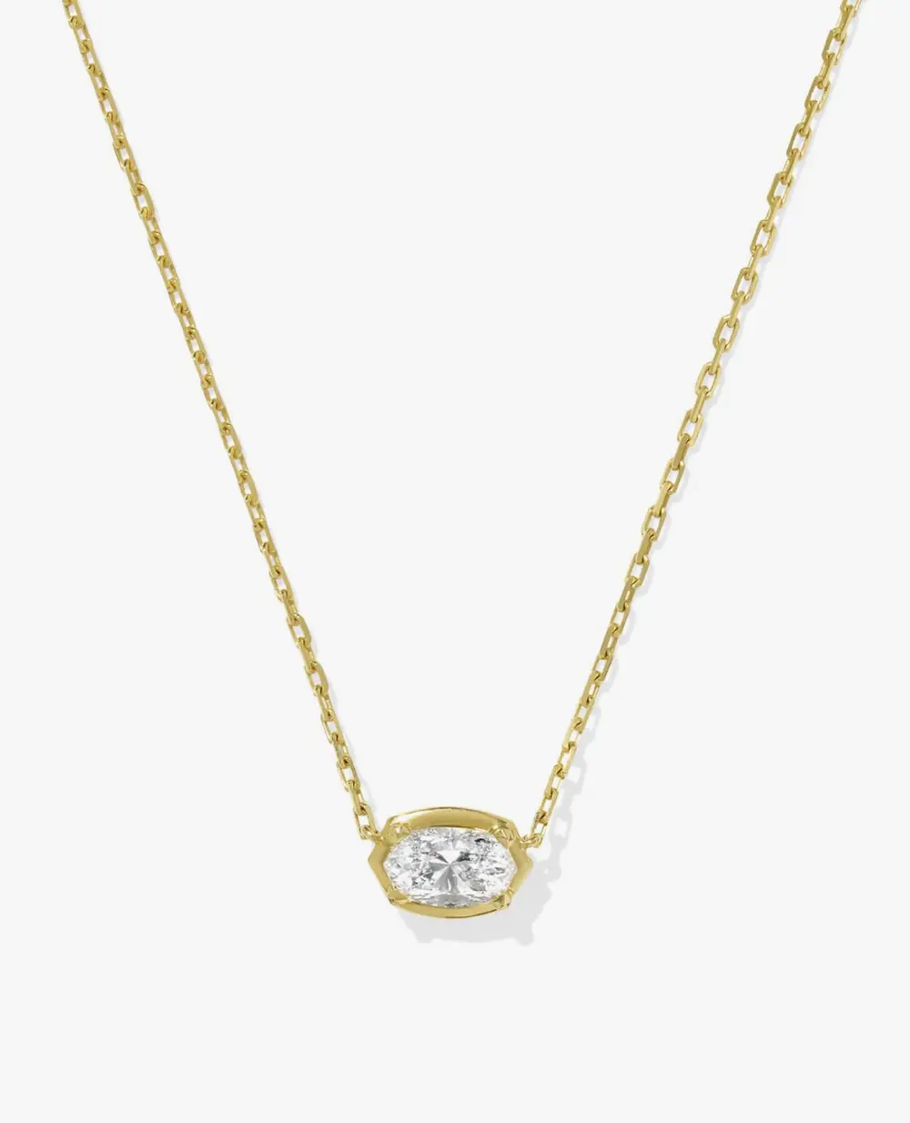 Lab Grown White Diamond Custom Elisa Pendant Necklace