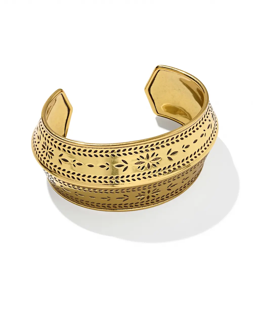 Keziah Etch Statement Cuff Bracelet