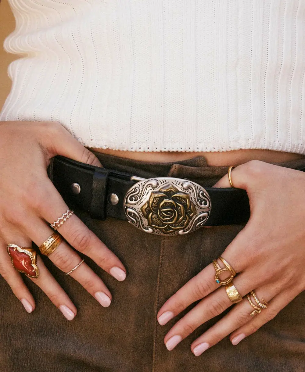 Keziah Etch Frame Band Ring