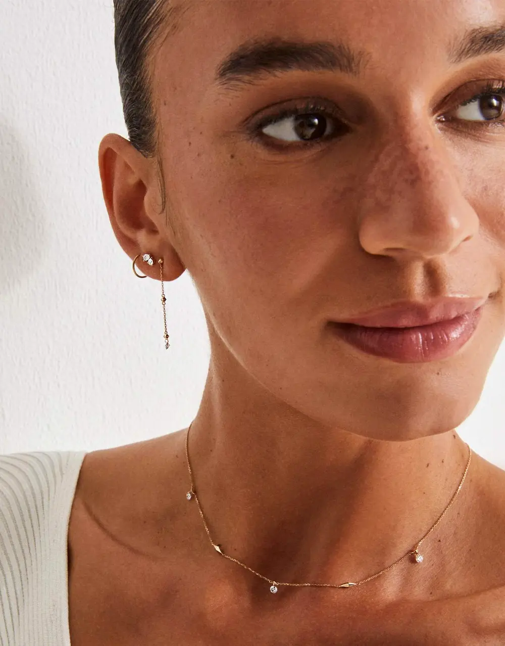 Lab Grown Diamond Toi et Moi Stud Earrings