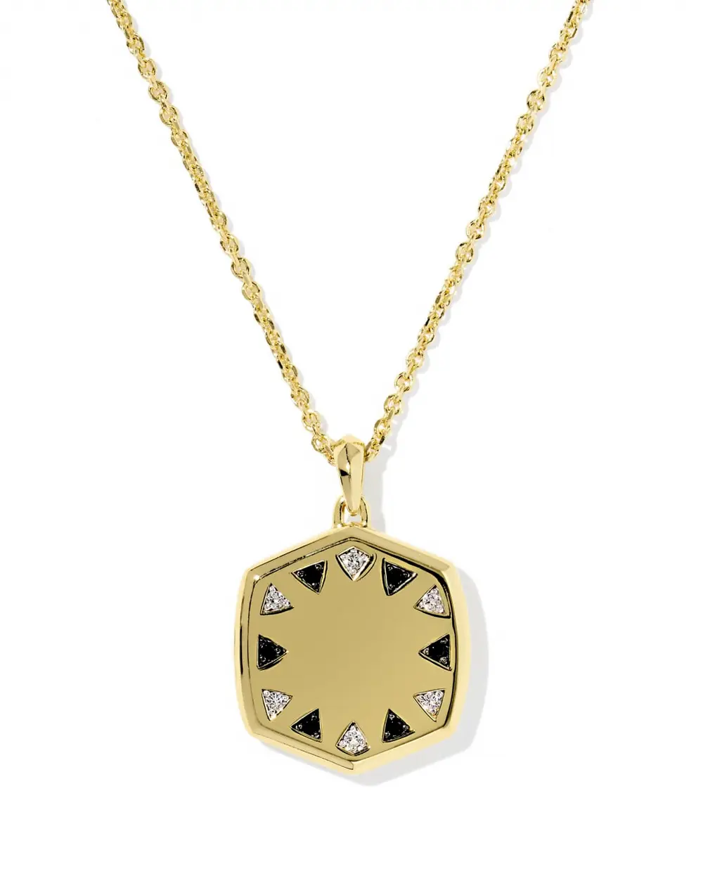 Large Metal Davie Locket Necklace