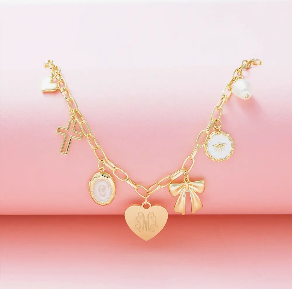 Monogrammed Charm Necklace