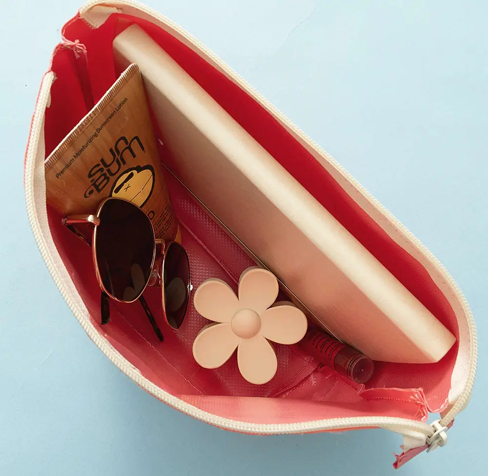 Monogrammed Splash Proof Zip Pouch