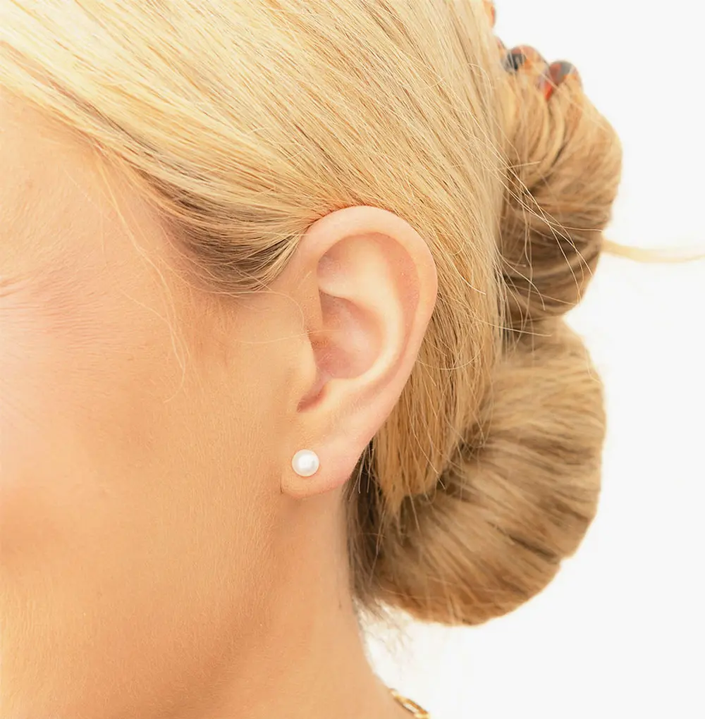 Monogrammed Pearl Cable Bracelet & Earring Set