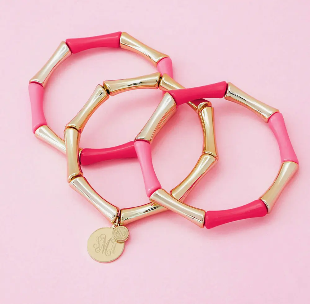 Monogrammed Bangle Bracelets