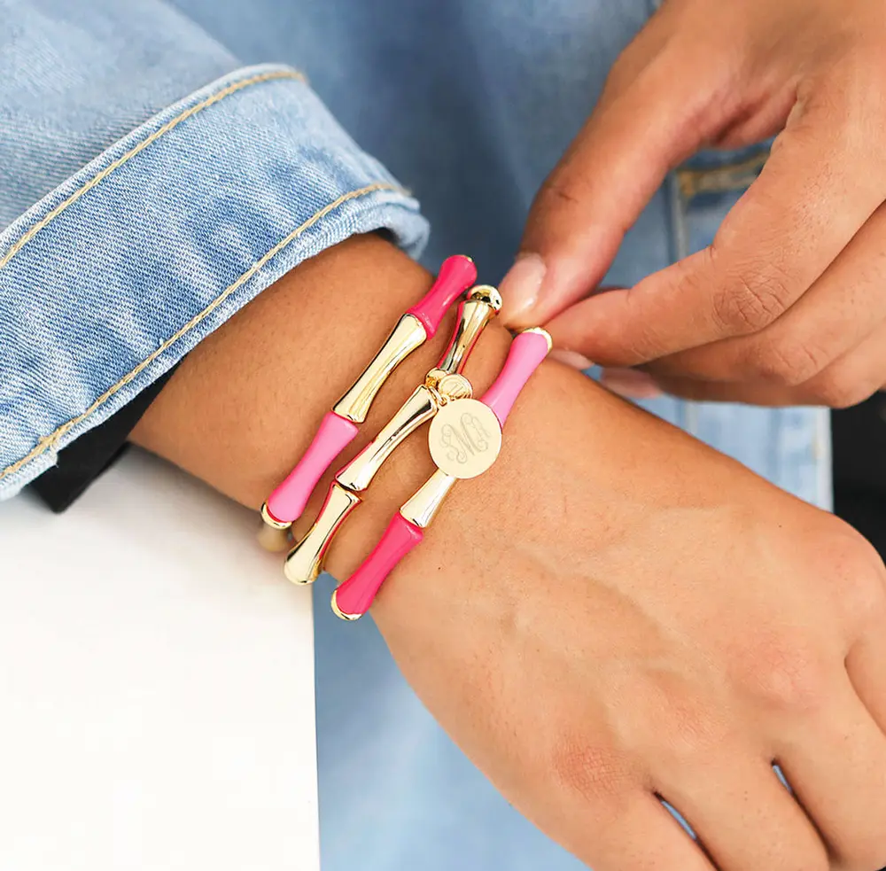Monogrammed Bangle Bracelets
