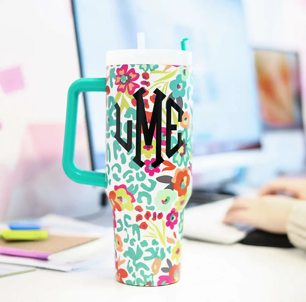 Monogrammed Travel Tumbler