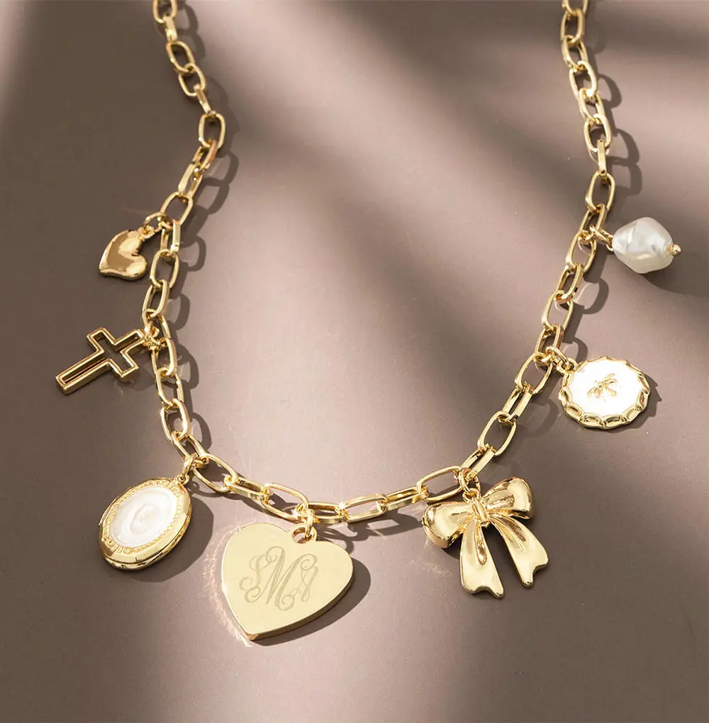 Monogrammed Charm Necklace