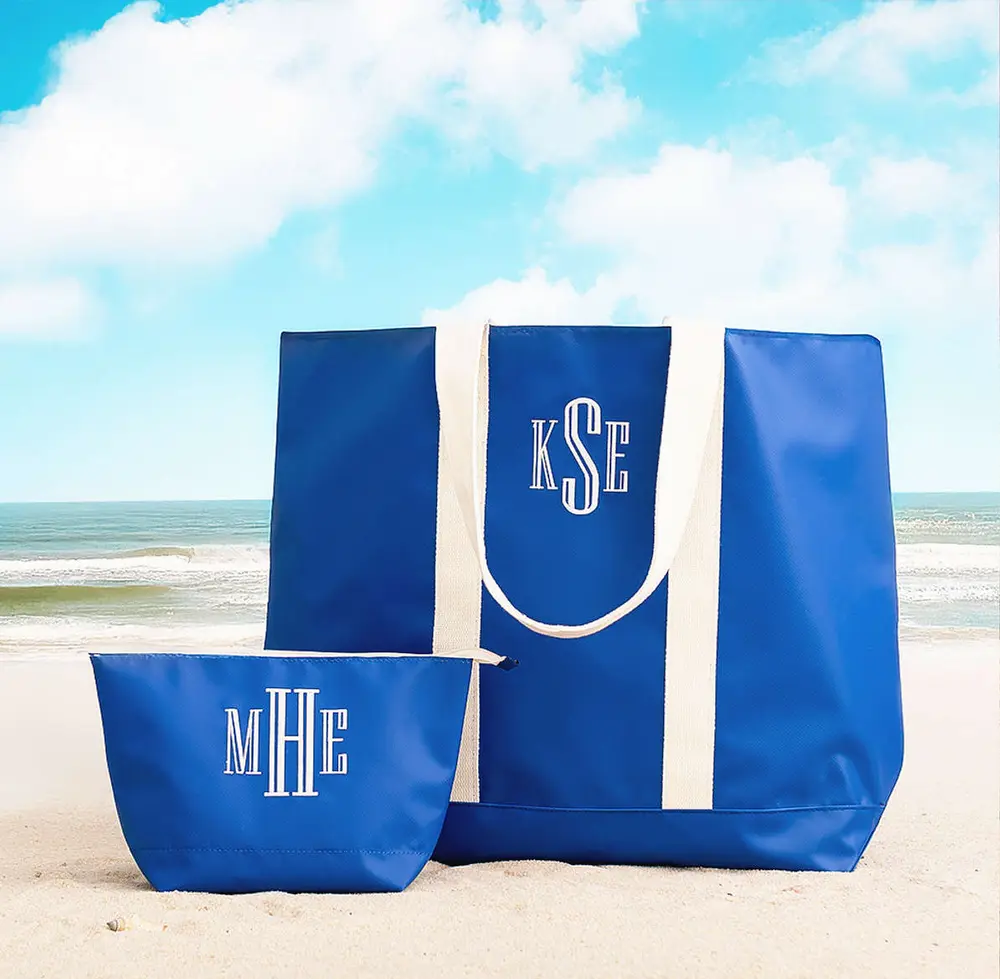 Monogrammed Splash Proof Zip Pouch