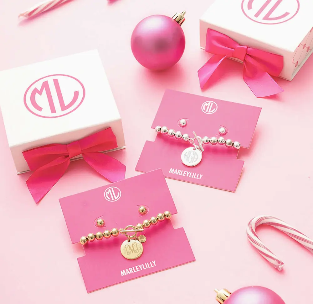 Monogrammed Jewelry Gift Set