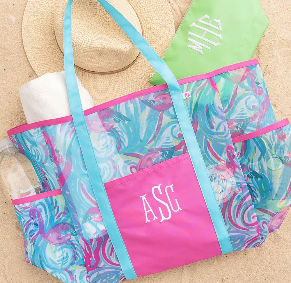 Monogrammed Splash Proof Zip Pouch