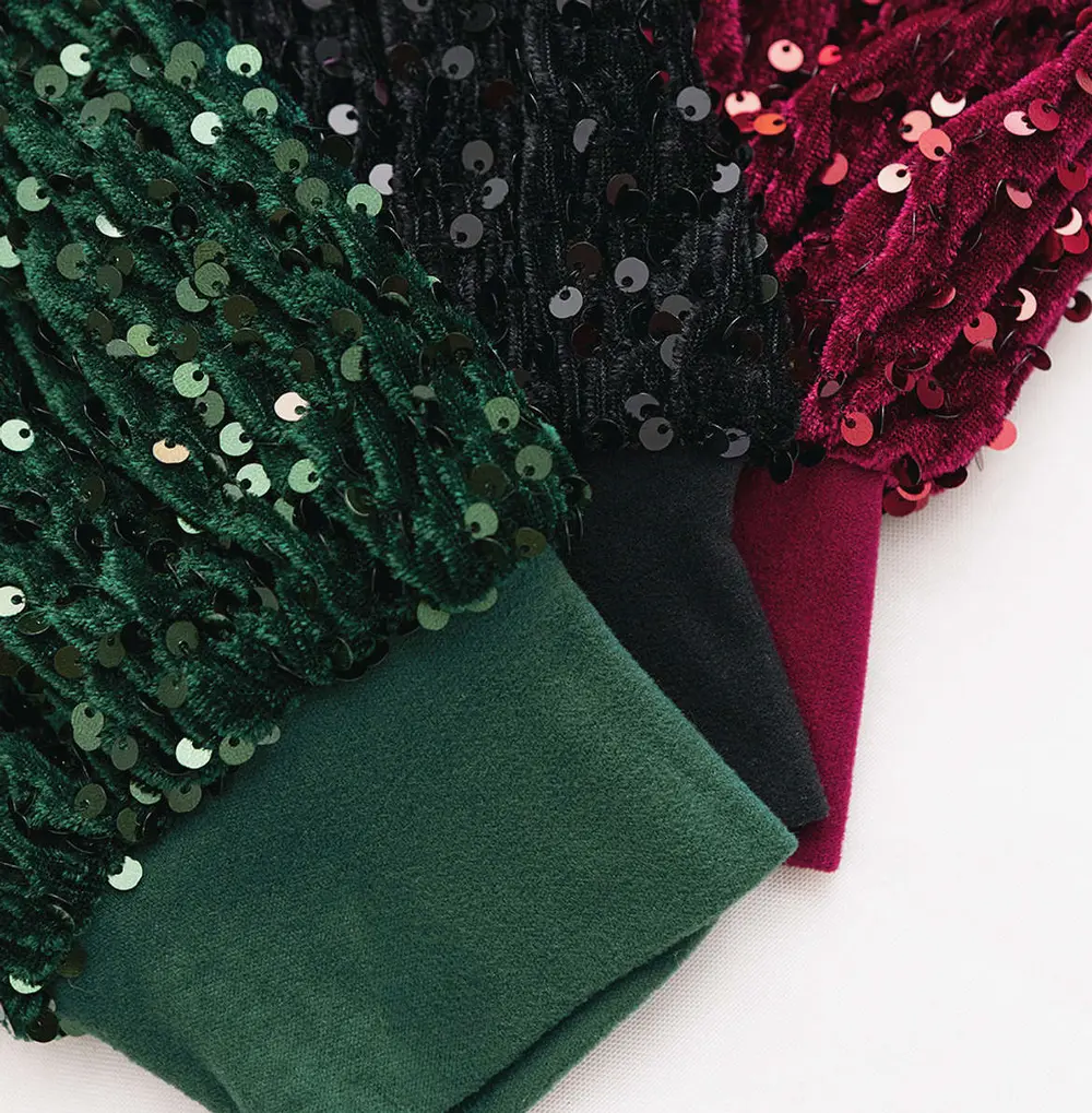 Monogrammed Sequin Sleeve Sweatshirt