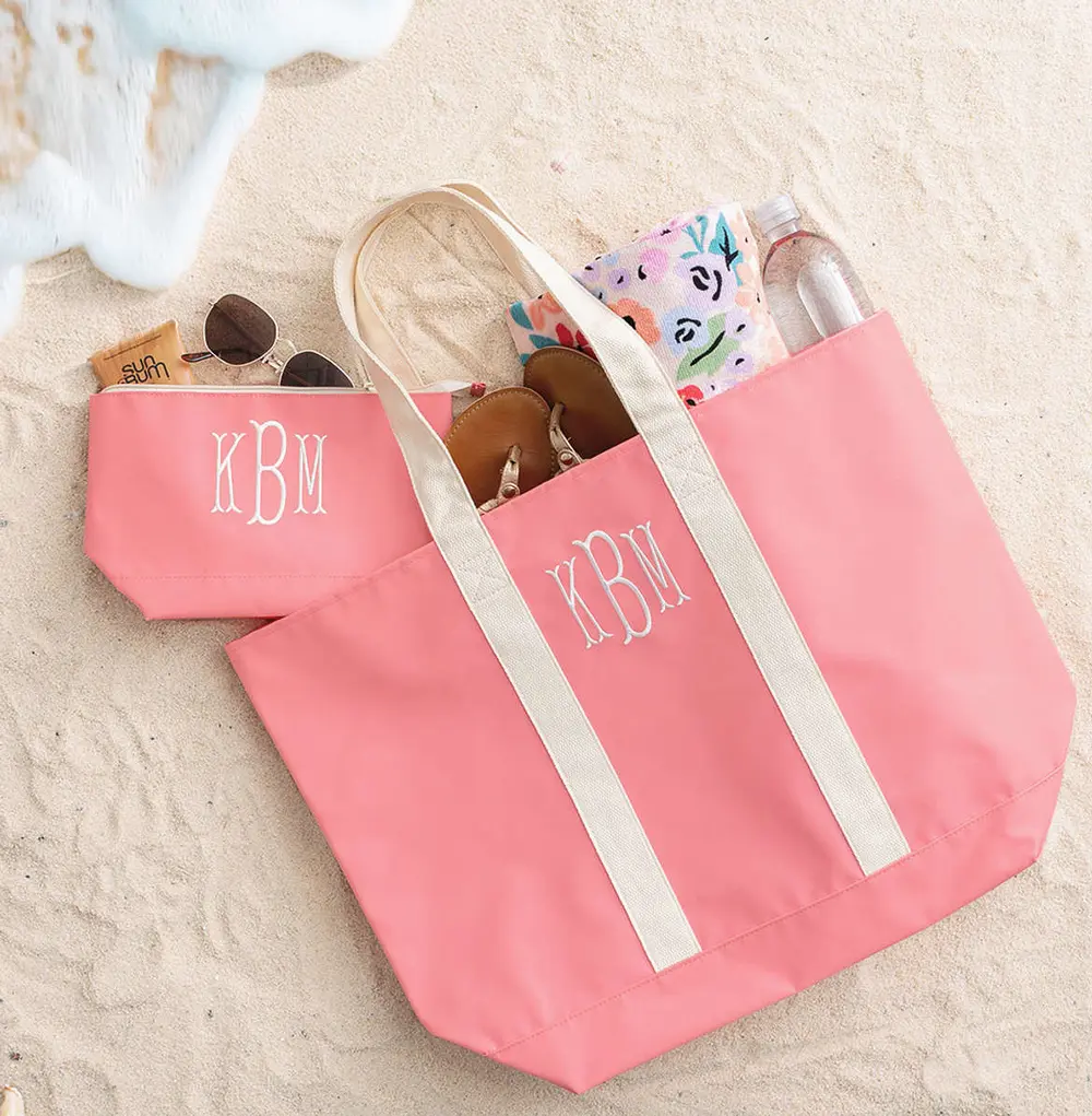 Monogrammed Splash Proof Zip Pouch
