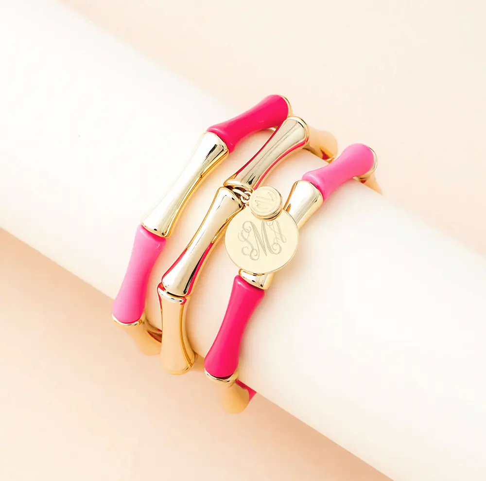 Monogrammed Bangle Bracelets