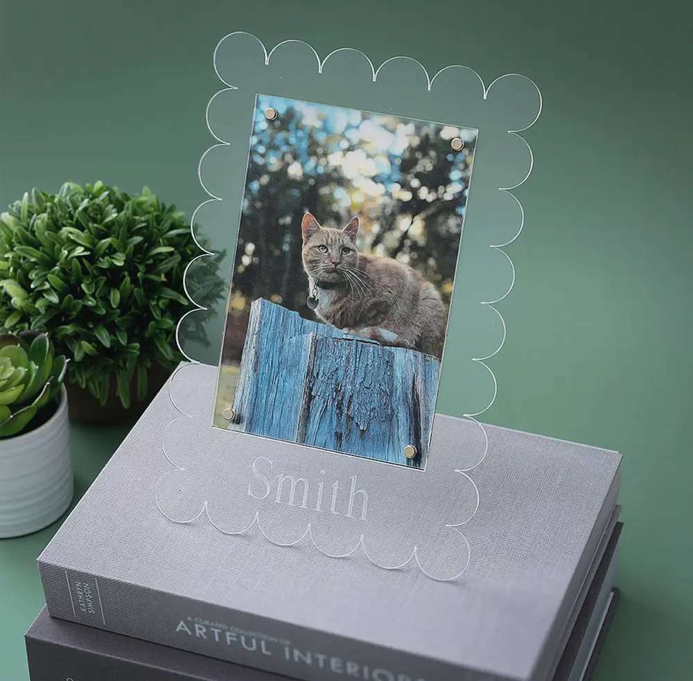 Monogrammed Scalloped Picture Frame