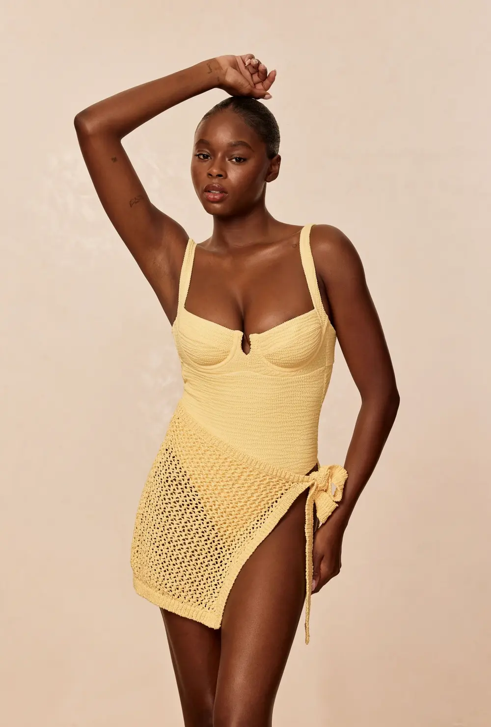 Clovelly One Piece - Honey Crinkle