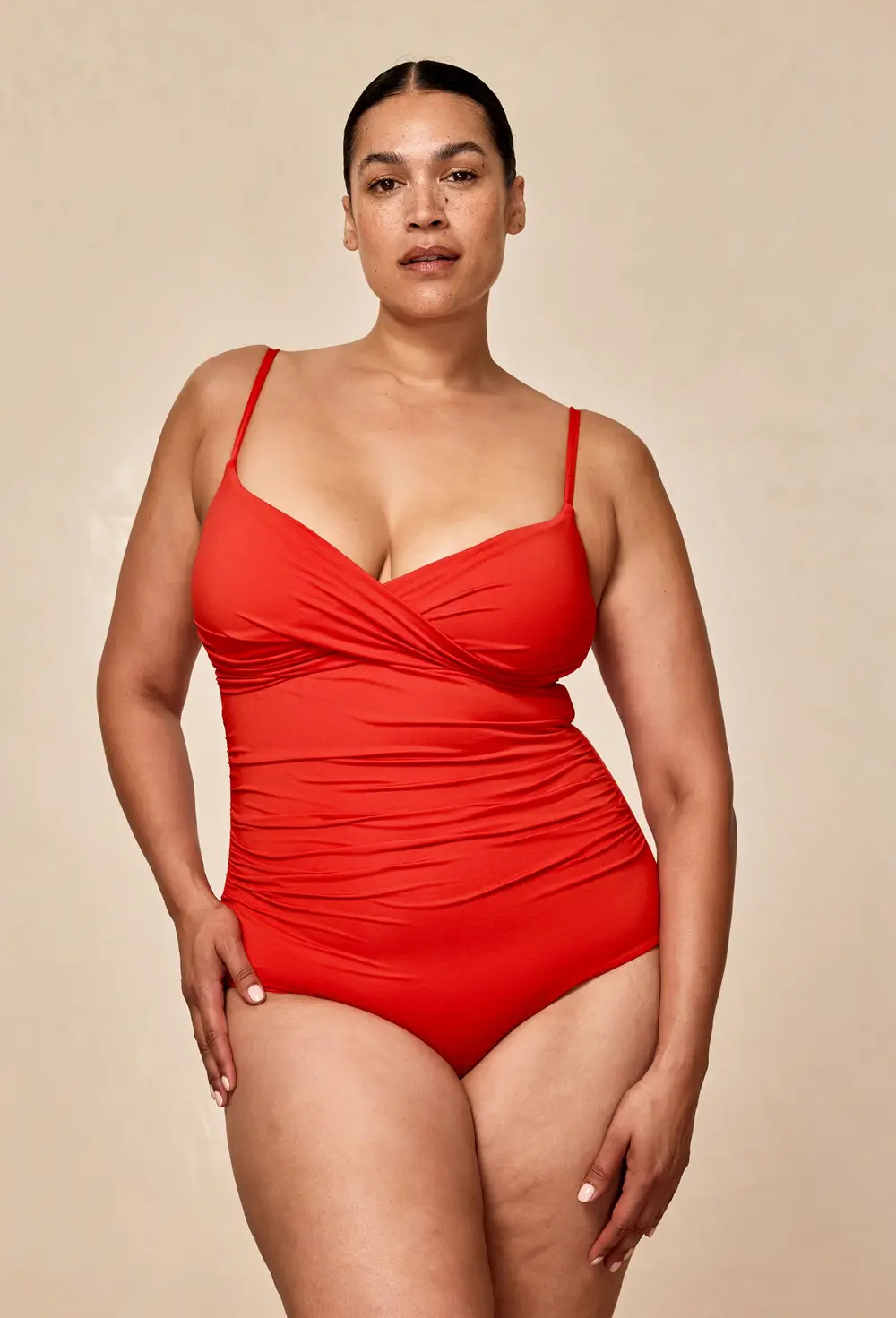 Bordeaux One Piece (Full Coverage) - Chili Pepper