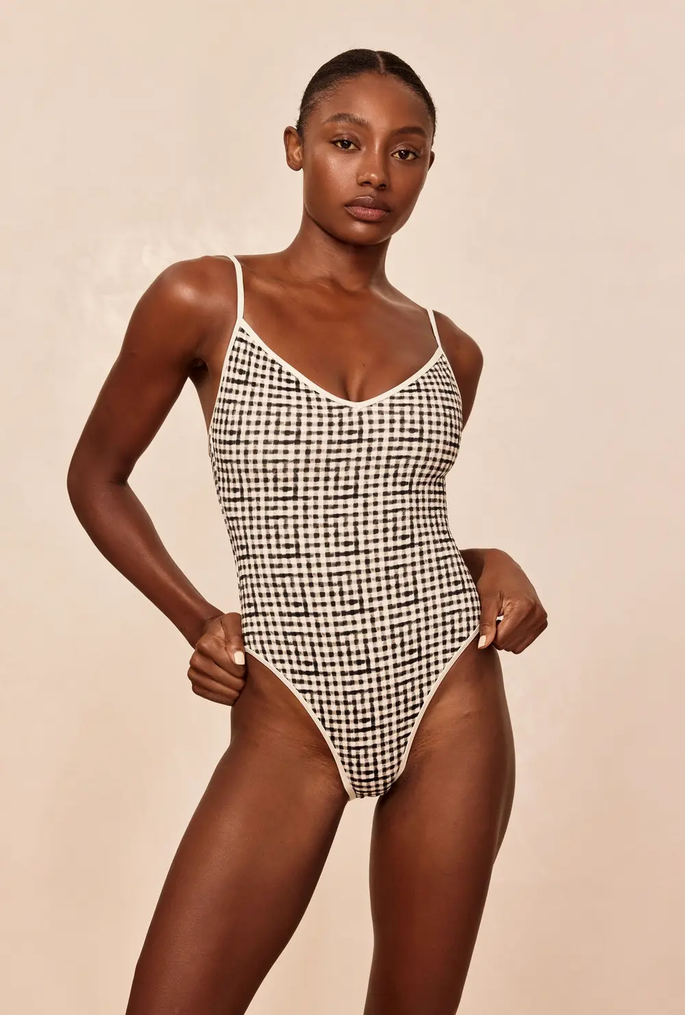 Ravello One Piece - Black Gingham