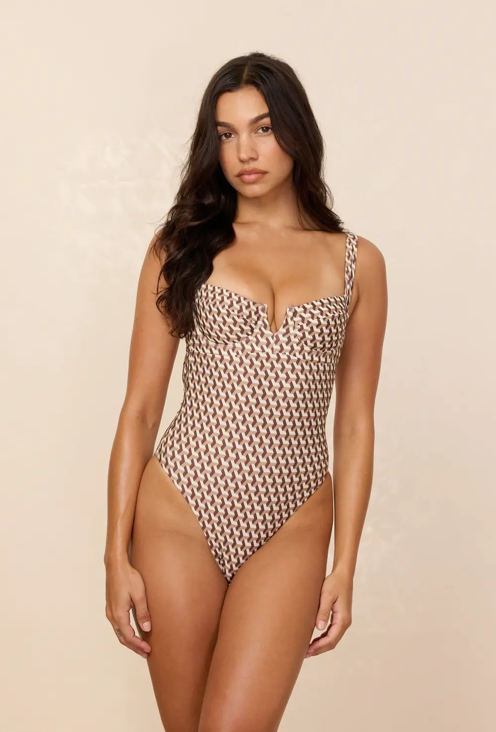 Clovelly One Piece - Husk Geo