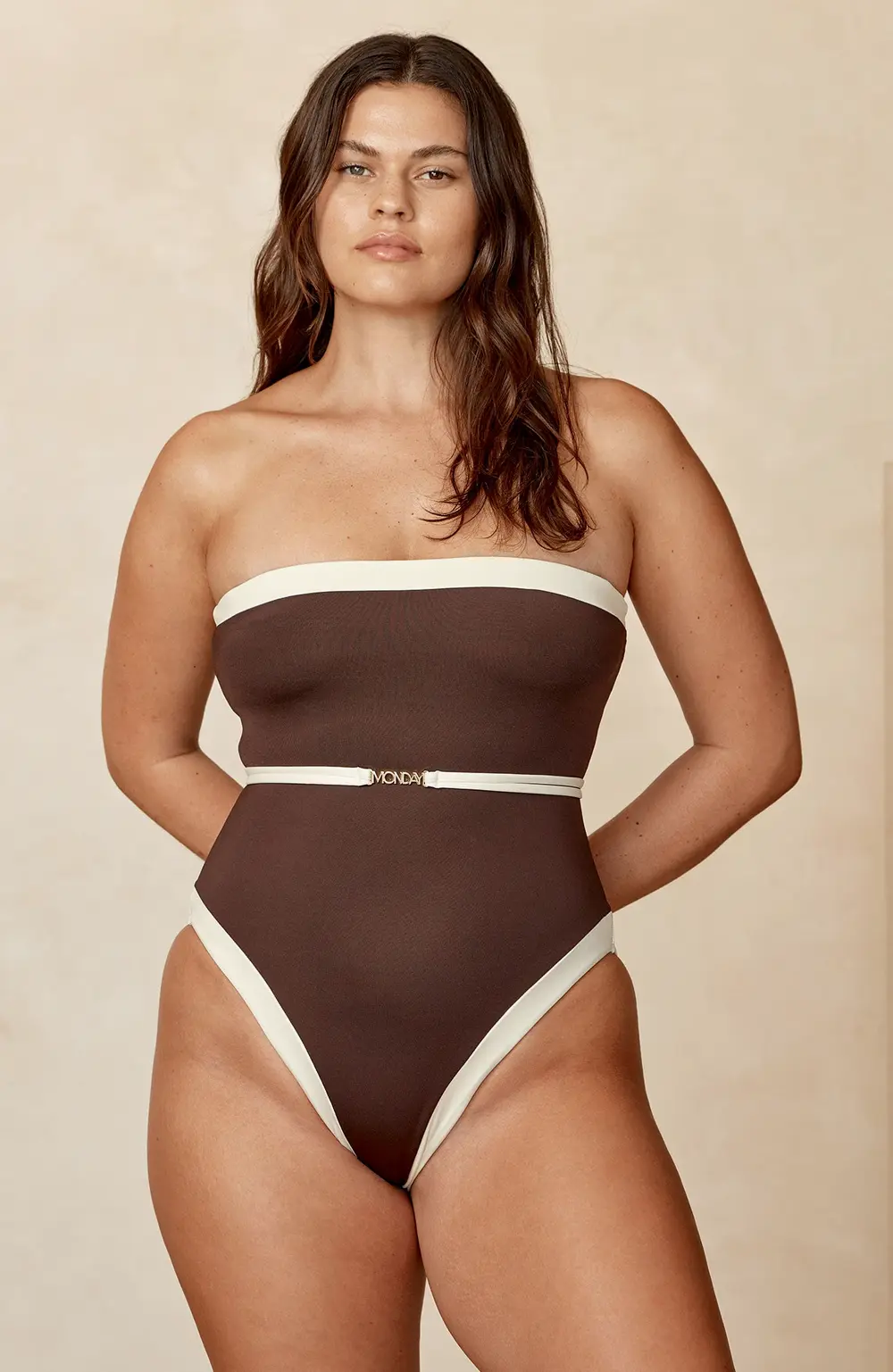 Miami One Piece - Espresso/Ivory