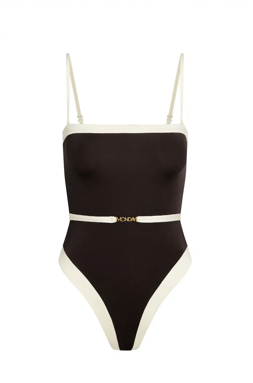 Miami One Piece - Espresso/Ivory
