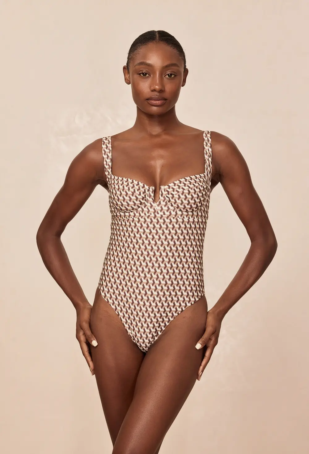 Clovelly One Piece - Husk Geo