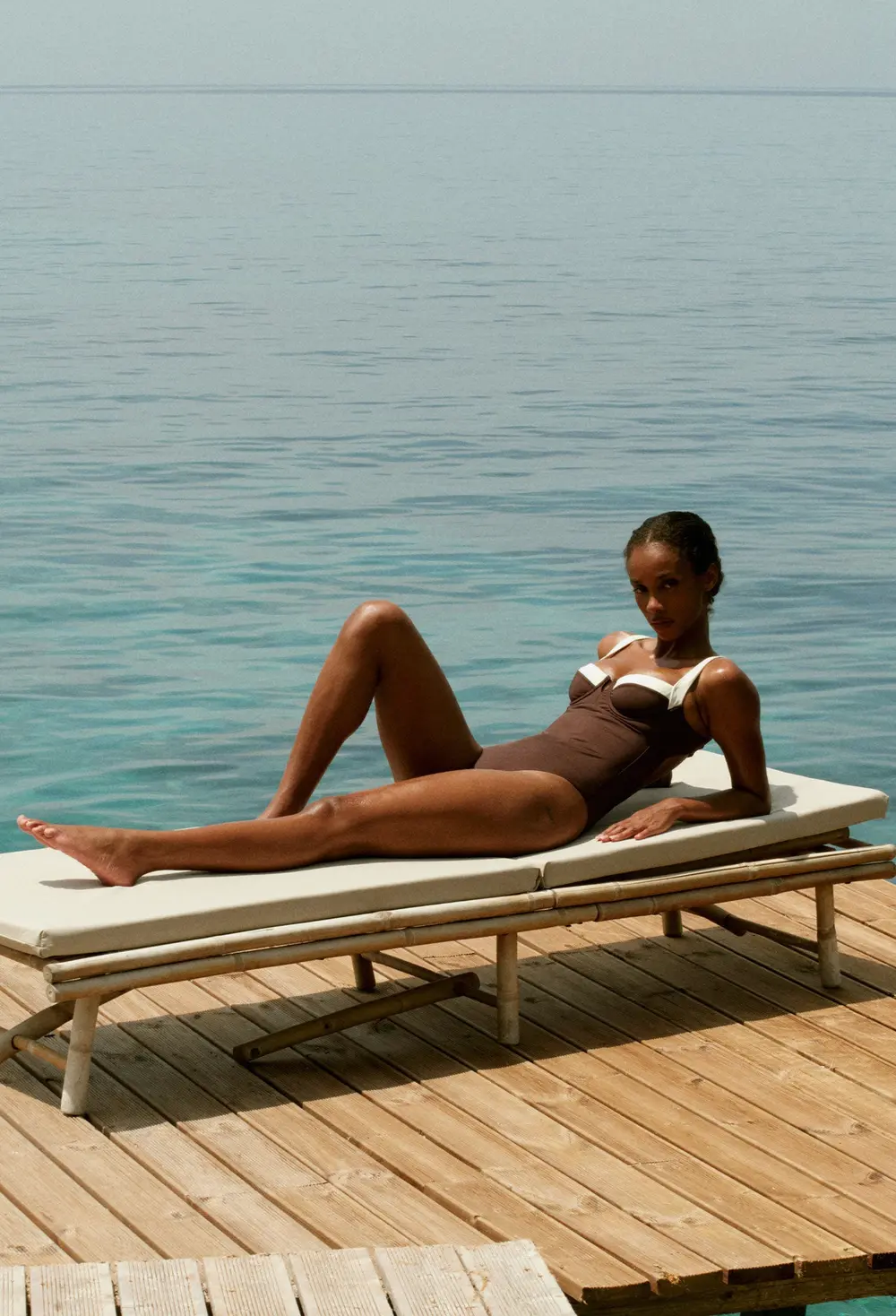 Clovelly One Piece - Espresso/Ivory