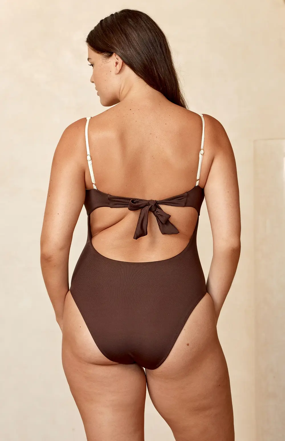 Clovelly One Piece - Espresso/Ivory