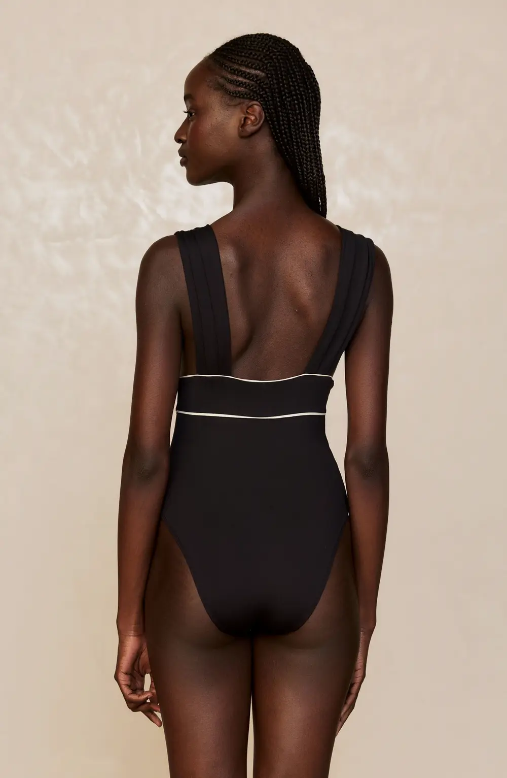 Aruba One Piece - Black/Ivory