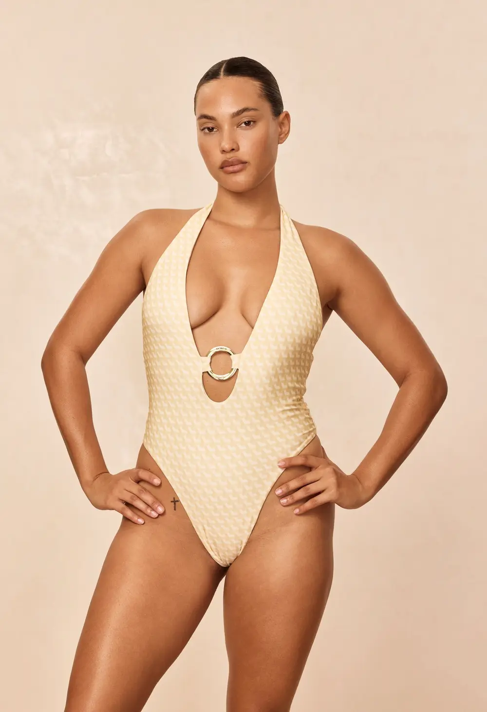 Montego One Piece - Ivory Geo