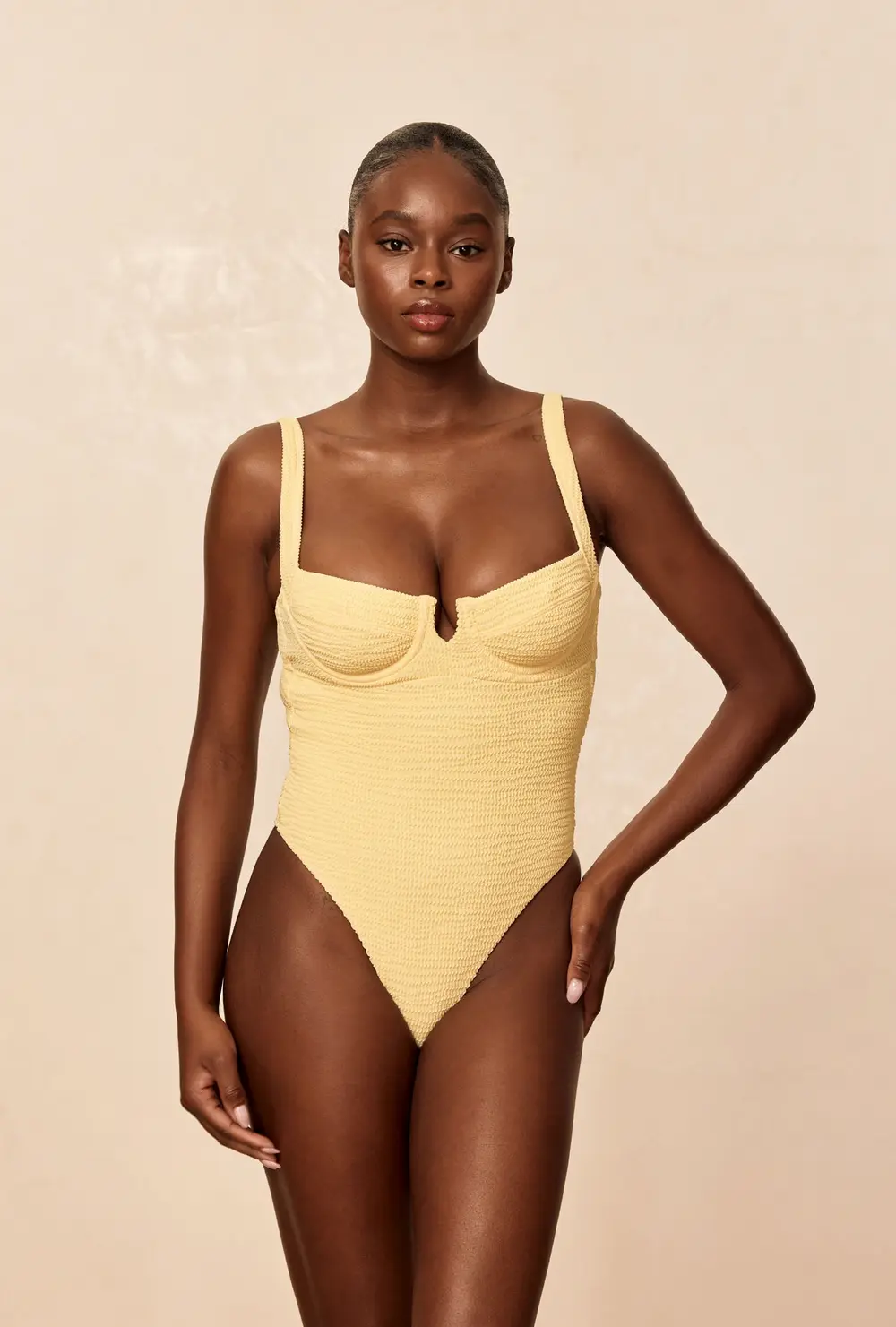 Clovelly One Piece - Honey Crinkle