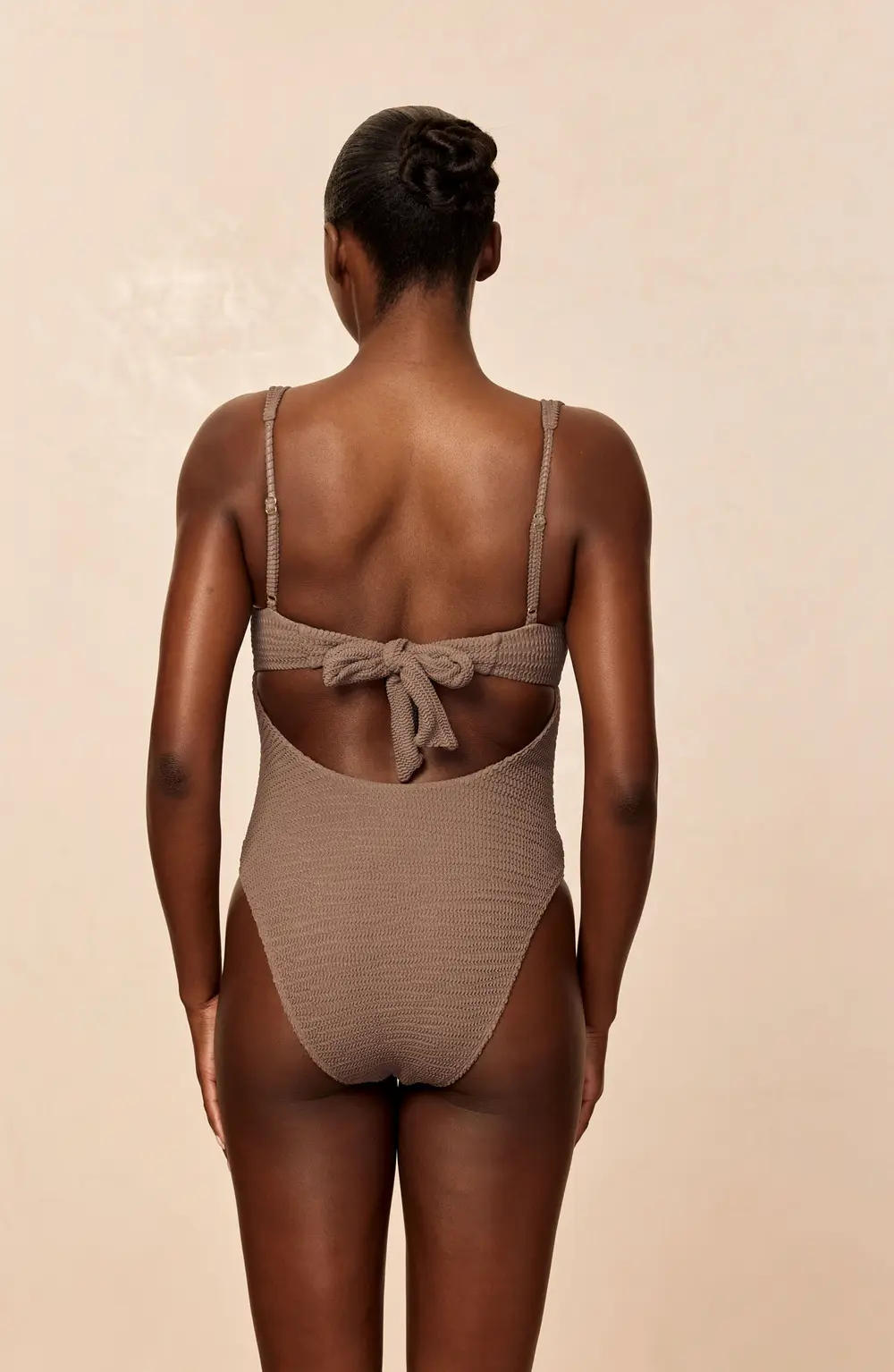 Clovelly One Piece - Stone Crinkle