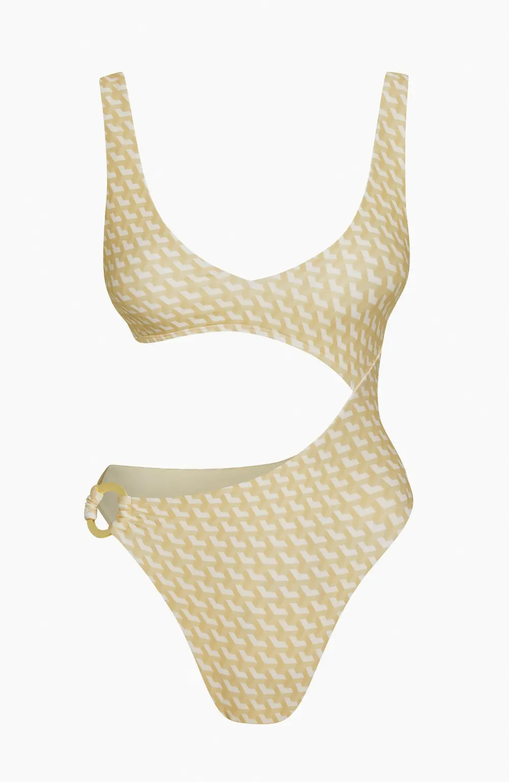 St. Barth's One Piece - Ivory Geo