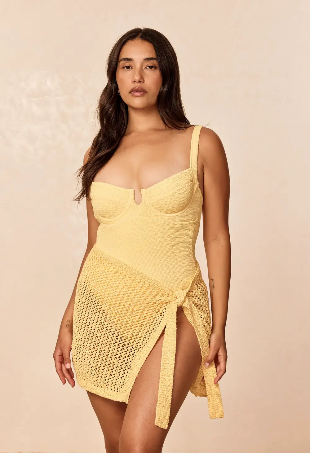 Clovelly One Piece - Honey Crinkle