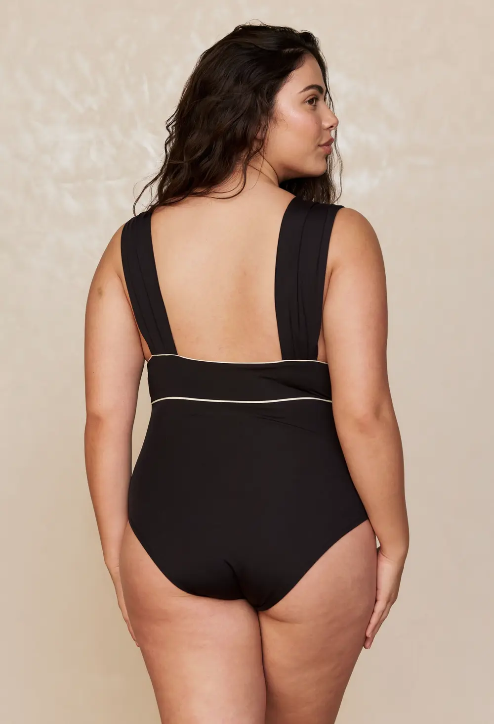 Aruba One Piece - Black/Ivory