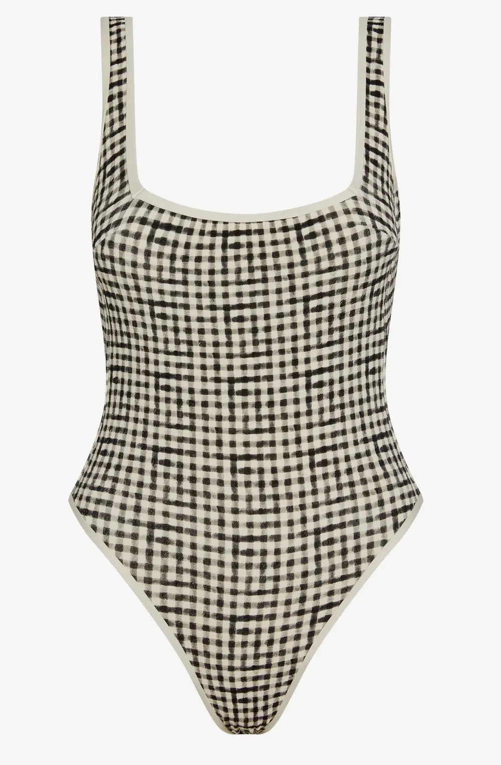 Corfu One Piece - Black Gingham