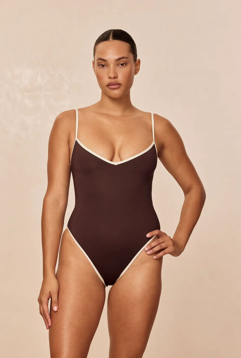 Ravello One Piece - Espresso/Ivory