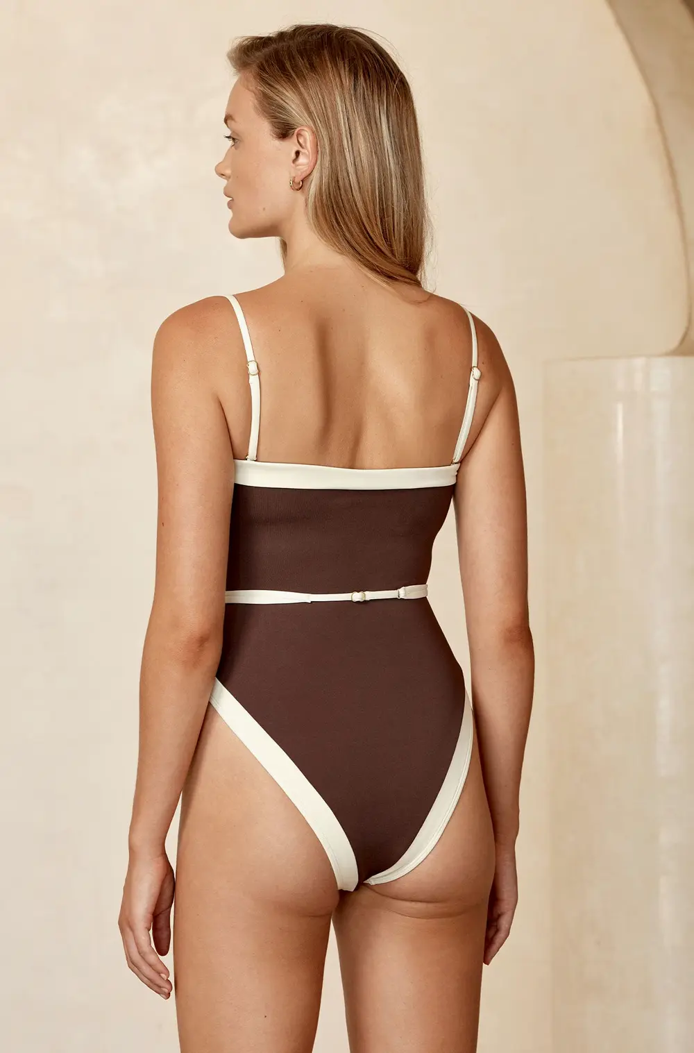 Miami One Piece - Espresso/Ivory