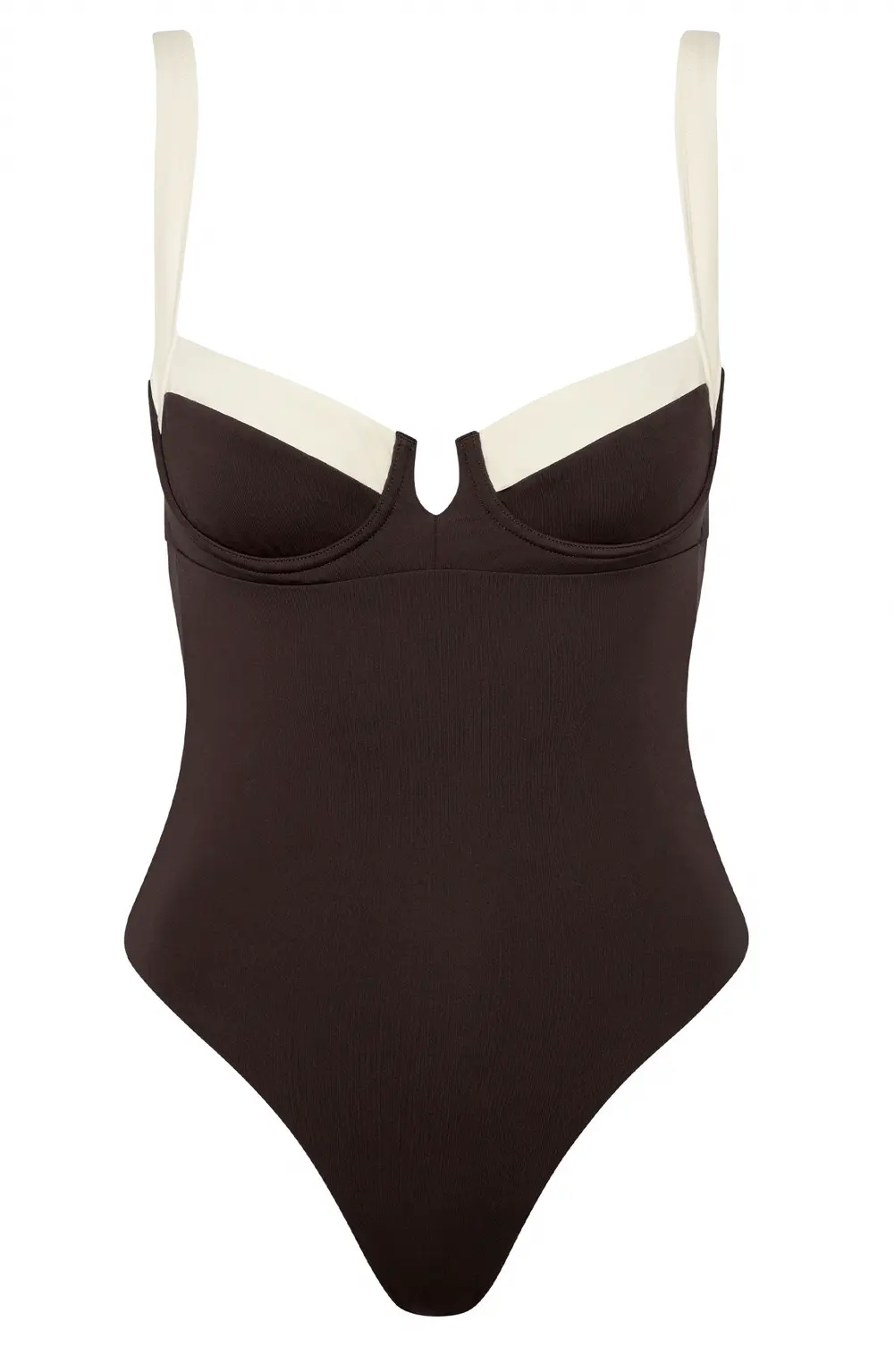 Clovelly One Piece - Espresso/Ivory