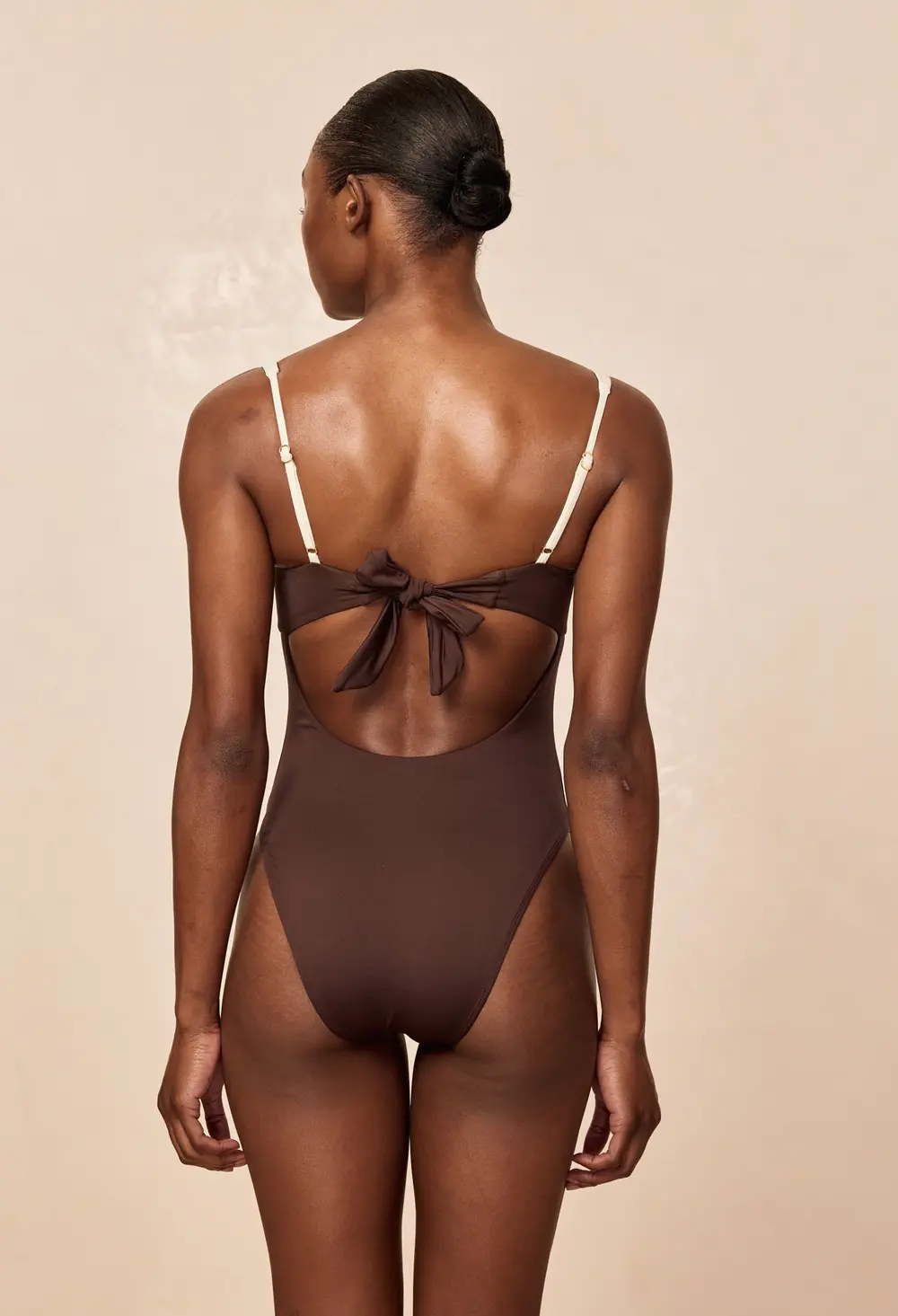 Clovelly One Piece - Espresso/Ivory