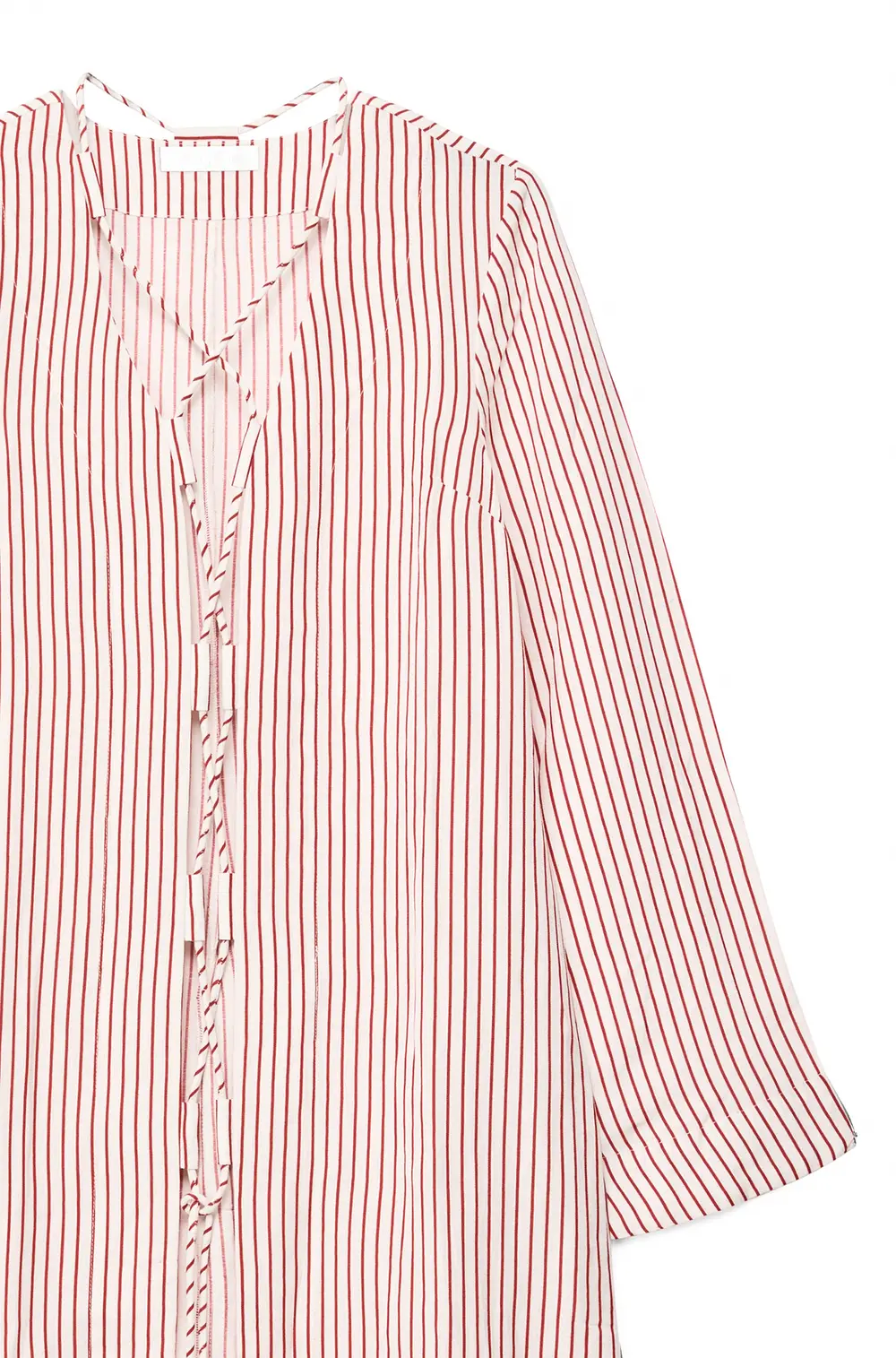 Linen Blend Striped Caftan Stripe