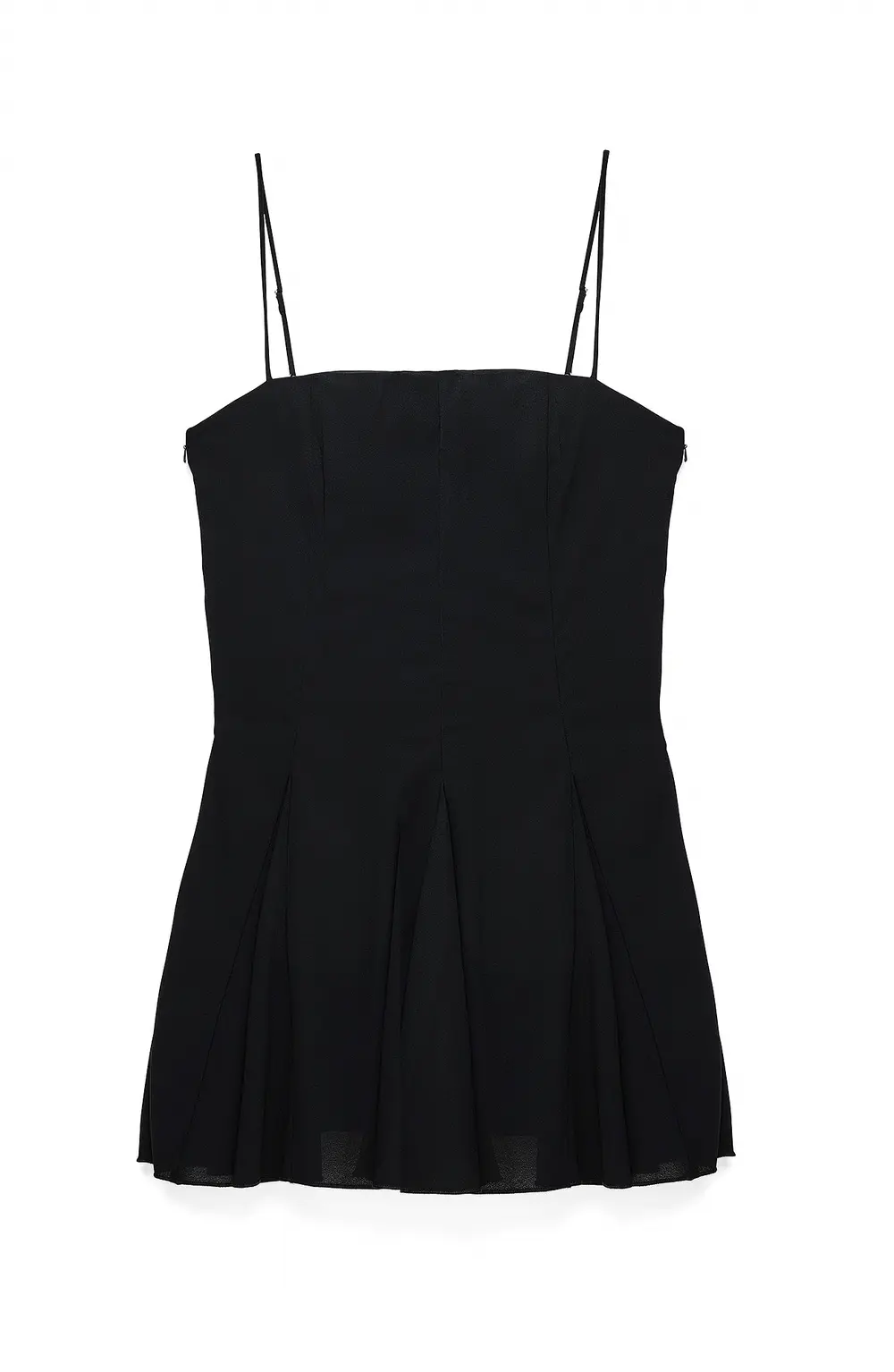 Chiffon Scarf Mini Dress Black
