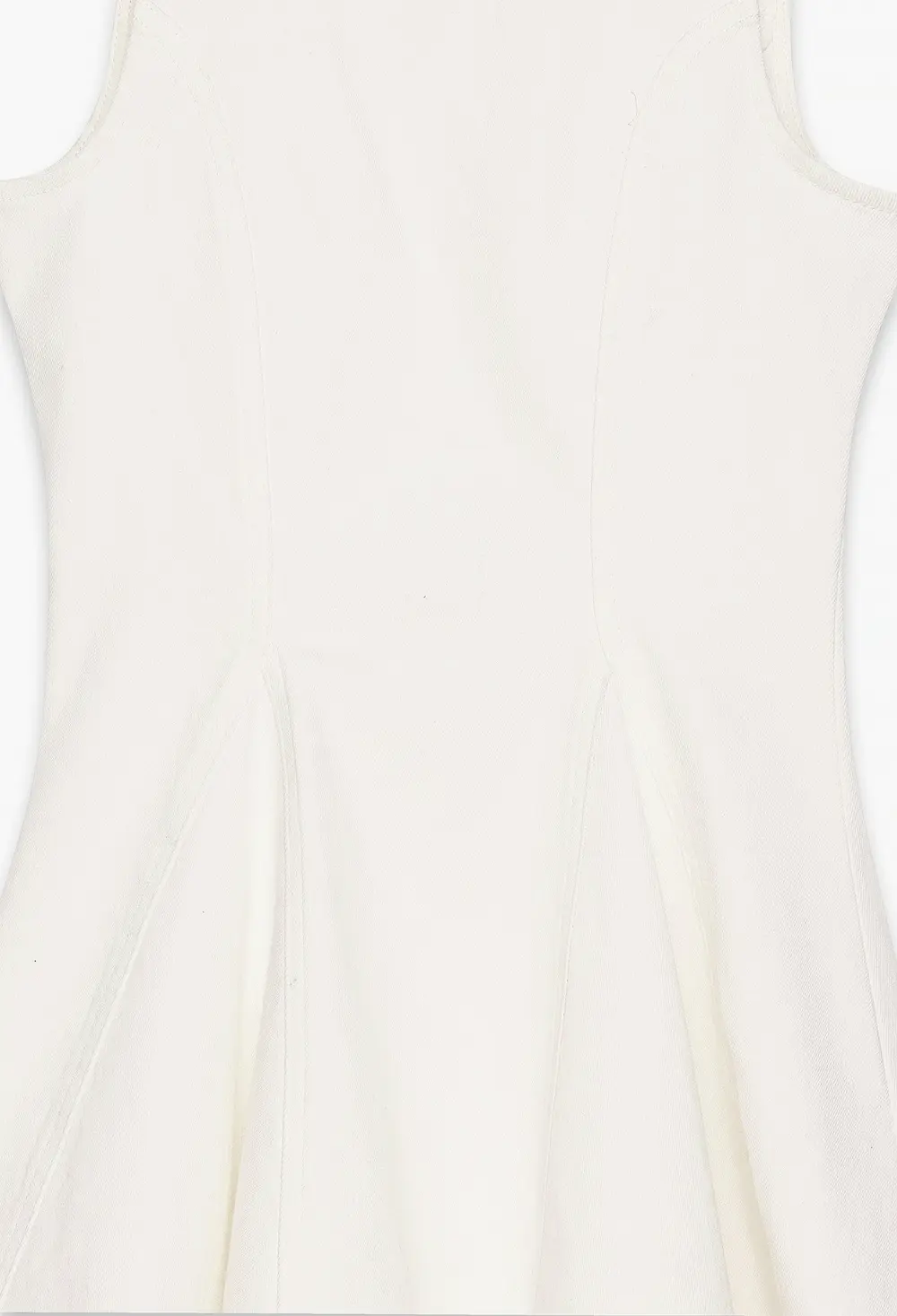Denim Mini Dress Offwhite