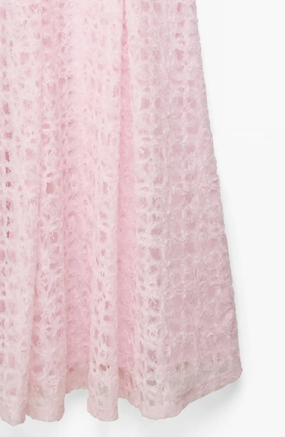 Applique Volume Maxi Gown Pink