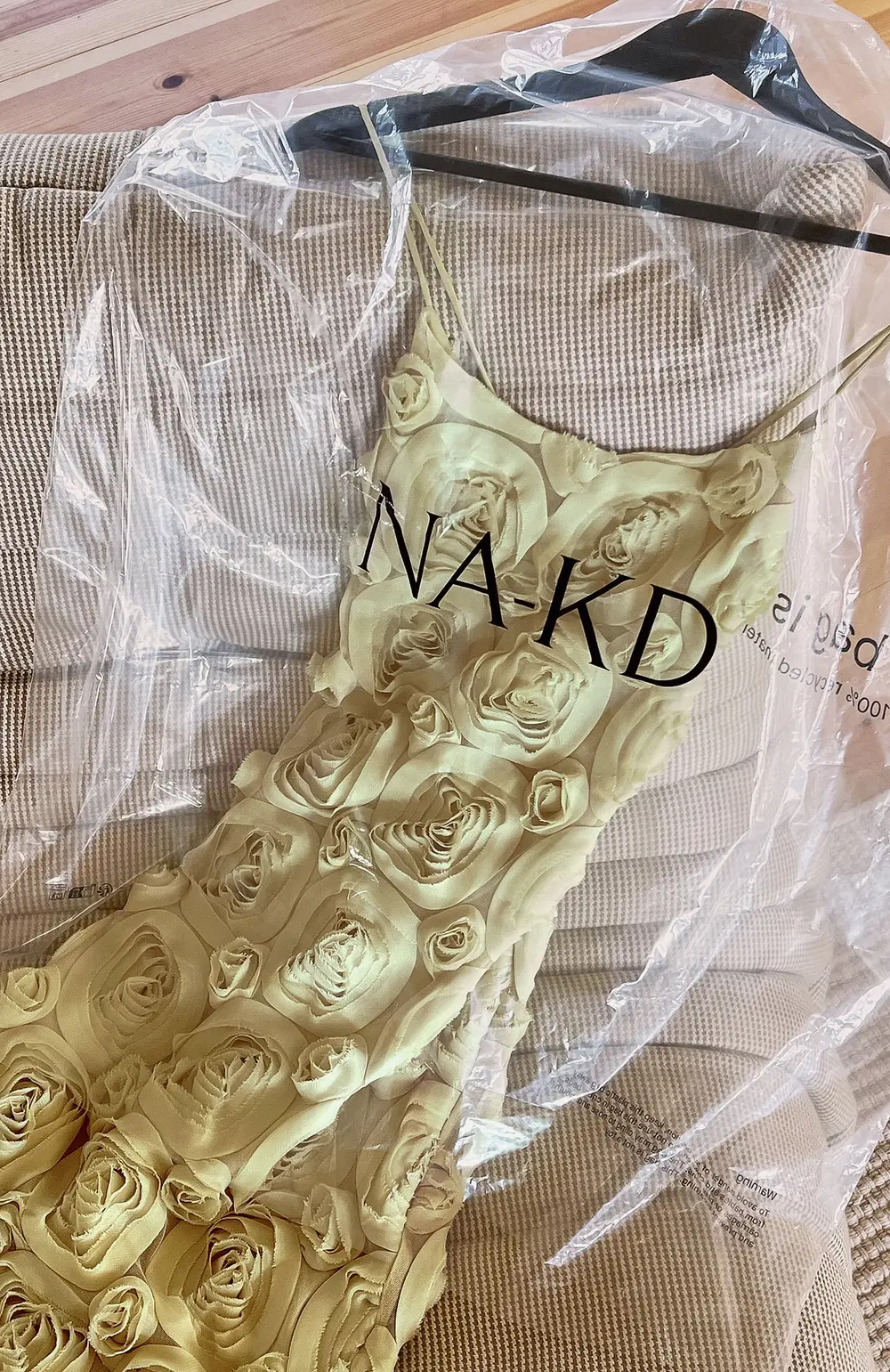 Rose Texture Slip Midi Dress Green