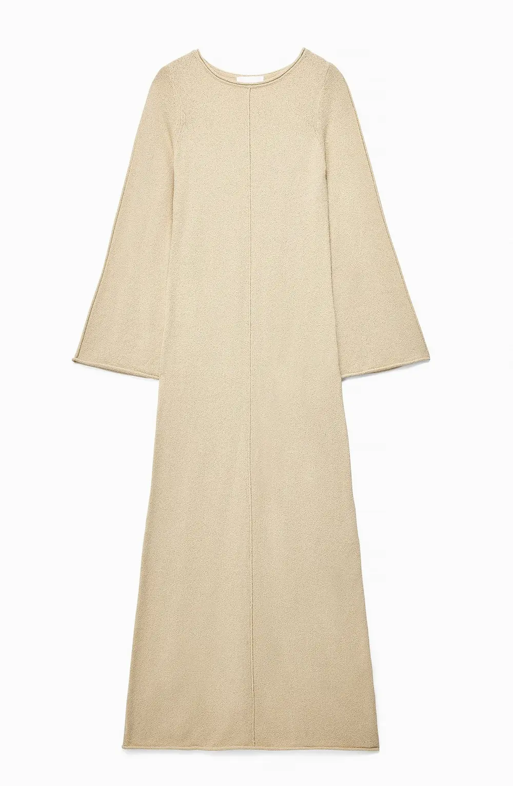 Fine Knitted Maxi Dress Beige