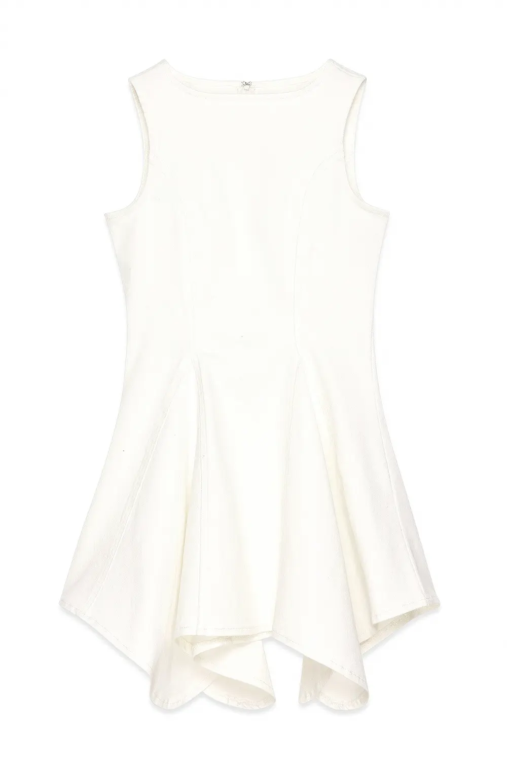 Denim Mini Dress Offwhite