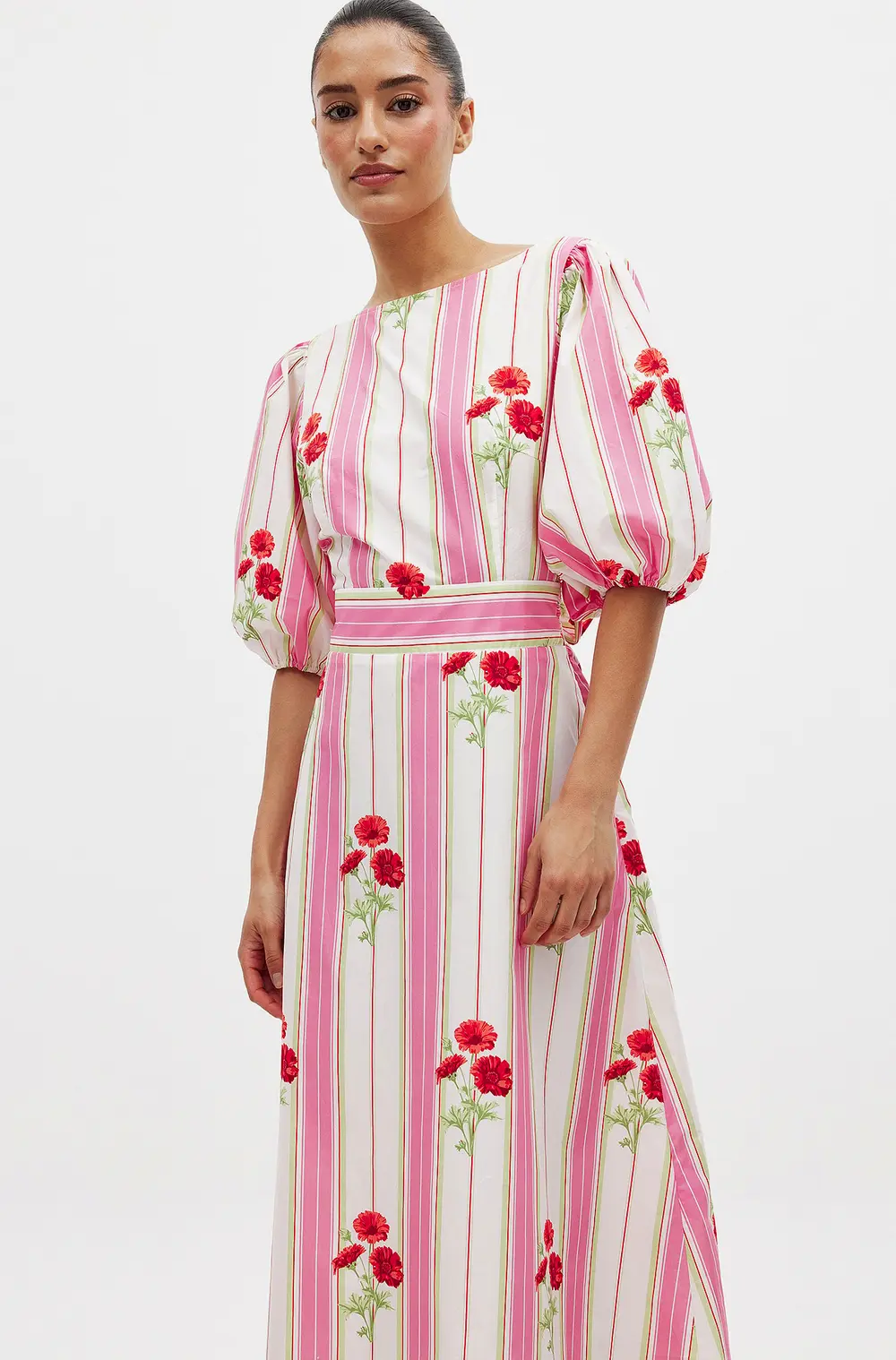 Tie Back Maxi Dress Multicolor