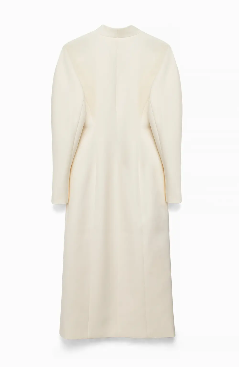 Rounded Shoulder Dress Offwhite